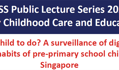 A surveillance of digital & non digital habits of pre-primary school children in Singapore