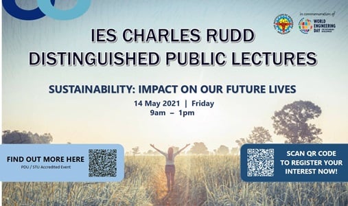 IES Charles Rudd Distinguished Public Lectures - ‘Sustainability: Impact on our Future Lives’