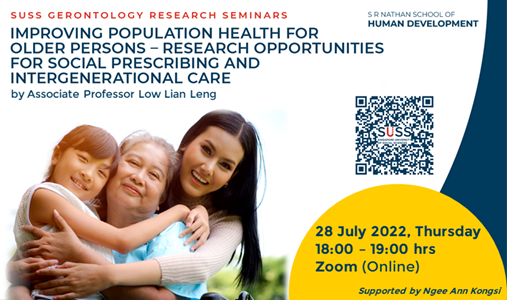 Improving Population Health for Older Persons – Research Opportunities